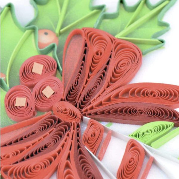 Quilled Candy Cane Christmas Card