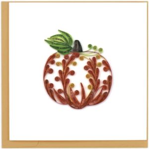 Quilled Decorative Pumpkin Greeting Card