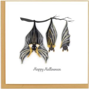 Quilled Halloween Bats Greeting Card