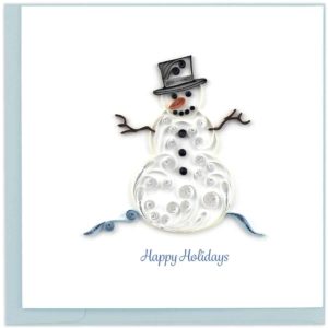 Quilled Snowman Holiday Card