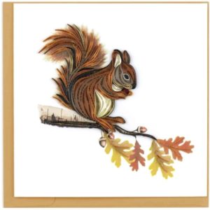 Quilled Squirrel Greeting Card