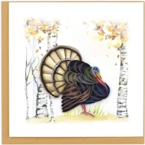 Quilled Wild Turkey Greeting Card