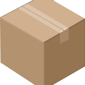 An image of a taped box.