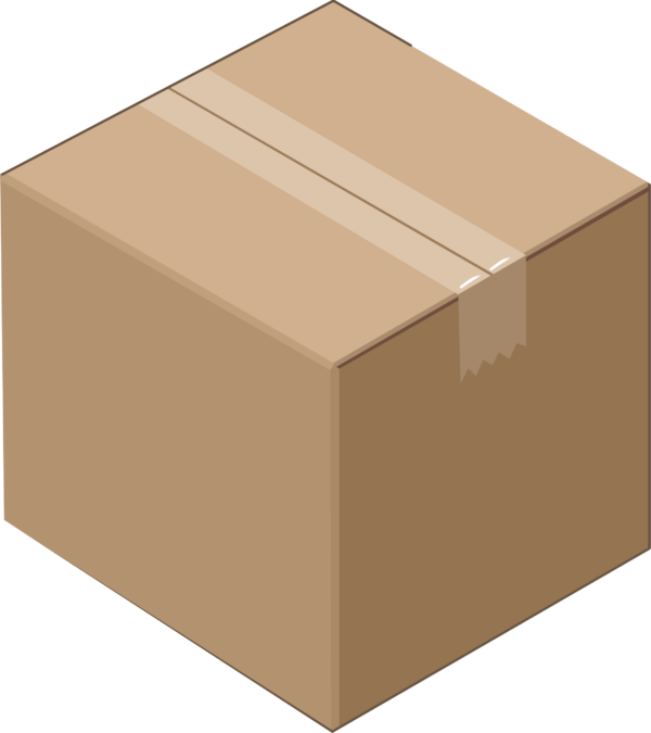 An image of a taped box.